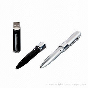 Digital Voice Recorders/Spy Pens, 100mAh Battery Capacity with Hidden Button Design